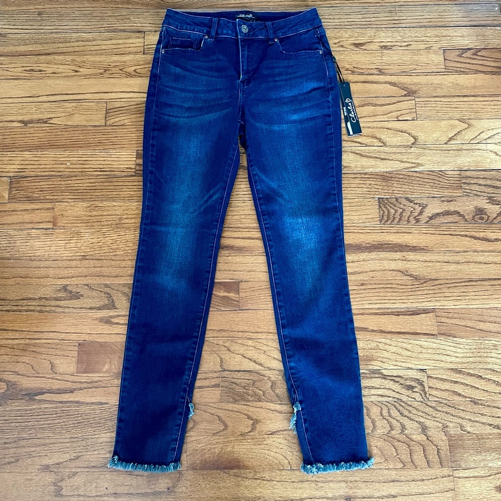 Charlie B Jeans Style C5166R-431A Color 283 - Blue Black Women’s Sz 4 BRAND NEW